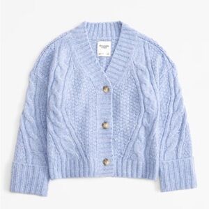 Abercrombie and Fitch Blue knit cardigan